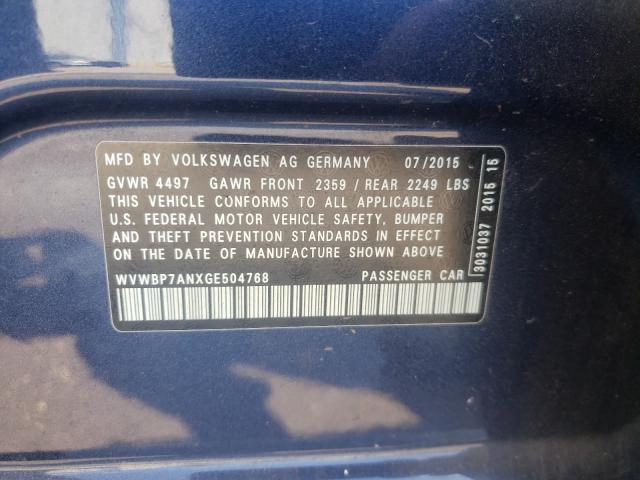 Photo 9 VIN: WVWBP7ANXGE504768 - VOLKSWAGEN CC BASE 