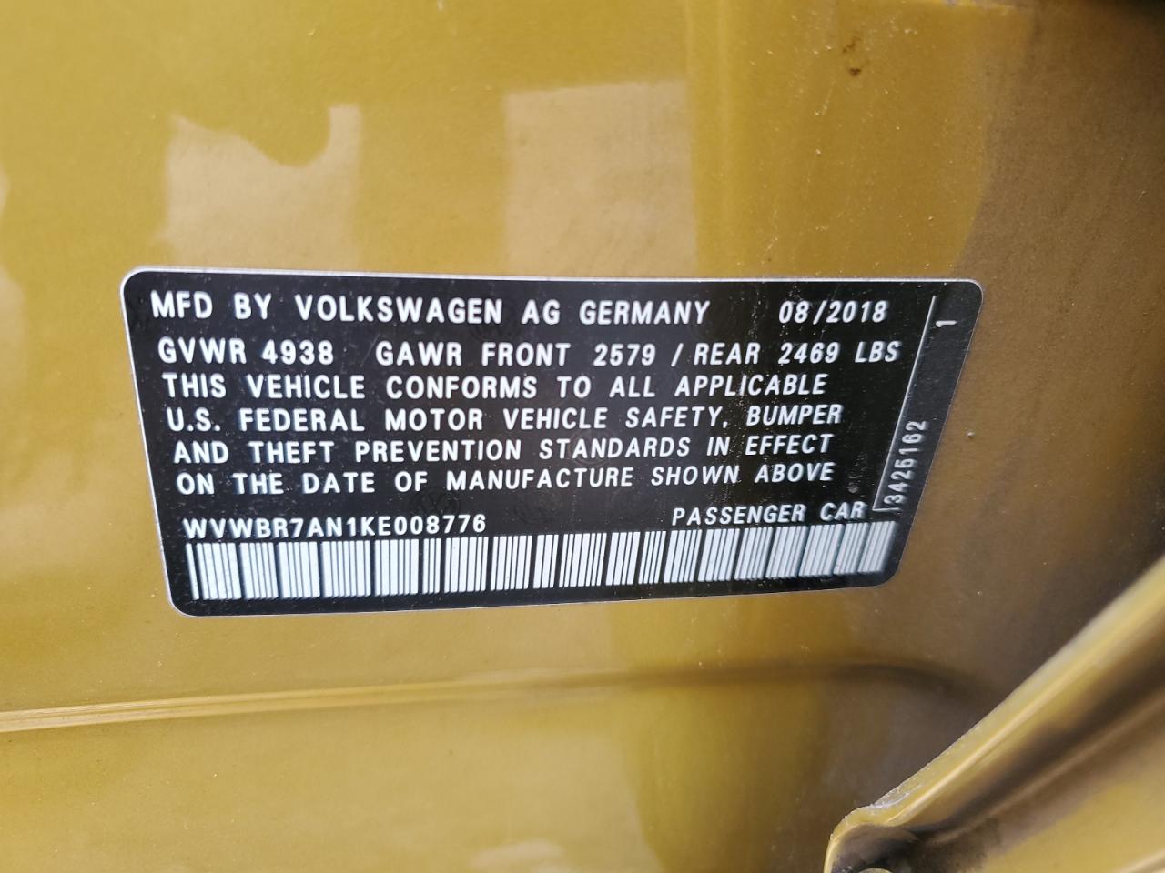 Photo 11 VIN: WVWBR7AN1KE008776 - VOLKSWAGEN ARTEON 