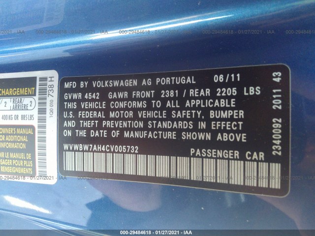 Photo 8 VIN: WVWBW7AH4CV005732 - VOLKSWAGEN EOS 