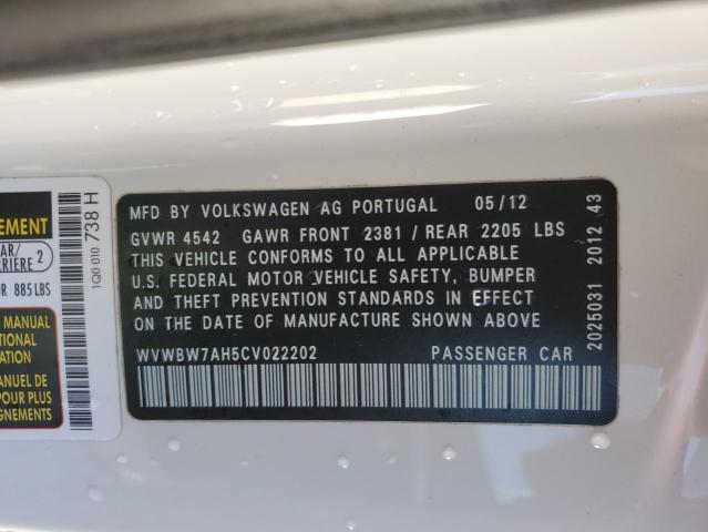 Photo 11 VIN: WVWBW7AH5CV022202 - VOLKSWAGEN EOS KOMFOR 