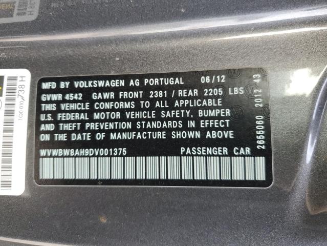 Photo 11 VIN: WVWBW8AH9DV001375 - VOLKSWAGEN EOS 