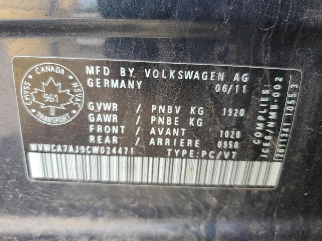 Photo 11 VIN: WVWCA7AJ9CW024471 - VOLKSWAGEN GOLF 