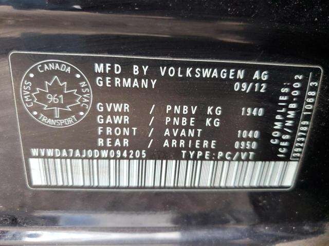 Photo 11 VIN: WVWDA7AJ0DW094205 - VOLKSWAGEN GOLF 