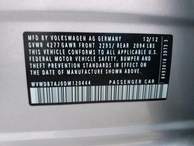 Photo 9 VIN: WVWDB7AJ0DW120444 - VOLKSWAGEN GOLF 