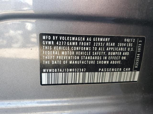 Photo 11 VIN: WVWDB7AJ1DW032387 - VOLKSWAGEN GOLF 