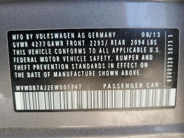 Photo 12 VIN: WVWDB7AJ2EW001747 - VOLKSWAGEN GOLF 