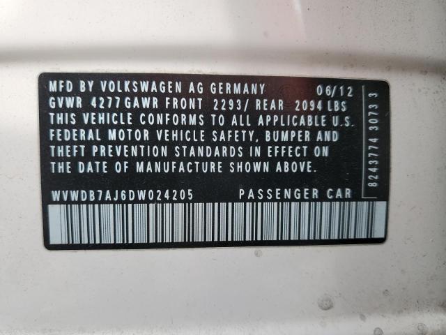 Photo 11 VIN: WVWDB7AJ6DW024205 - VOLKSWAGEN GOLF 