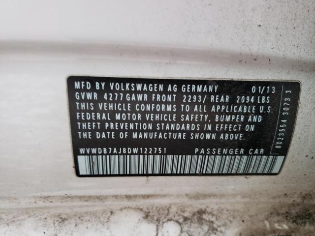 Photo 9 VIN: WVWDB7AJ8DW122751 - VOLKSWAGEN GOLF 