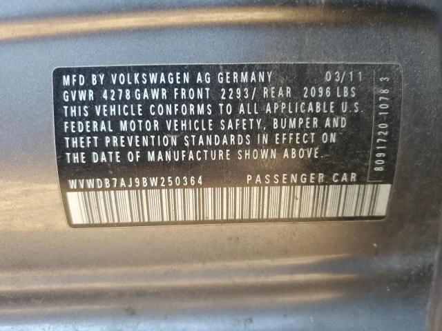 Photo 11 VIN: WVWDB7AJ9BW250364 - VOLKSWAGEN GOLF 