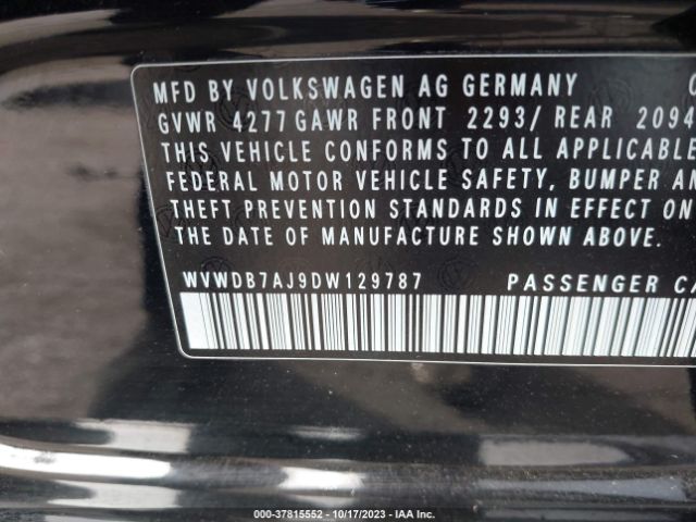 Photo 8 VIN: WVWDB7AJ9DW129787 - VOLKSWAGEN GOLF 