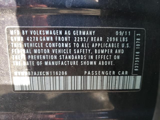 Photo 9 VIN: WVWDB7AJXCW116206 - VOLKSWAGEN GOLF 