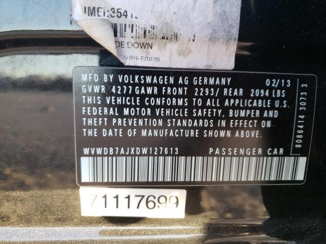 Photo 12 VIN: WVWDB7AJXDW127613 - VOLKSWAGEN GOLF 