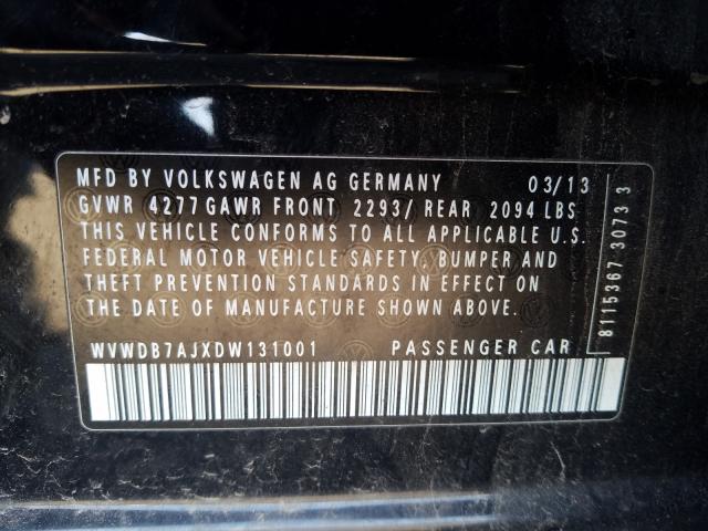 Photo 9 VIN: WVWDB7AJXDW131001 - VOLKSWAGEN GOLF 