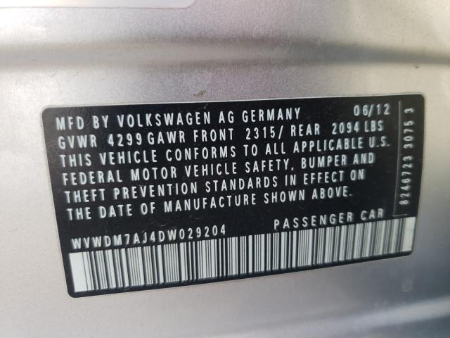 Photo 9 VIN: WVWDM7AJ4DW029204 - VOLKSWAGEN GOLF 