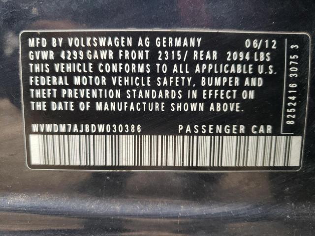 Photo 12 VIN: WVWDM7AJ8DW030386 - VOLKSWAGEN GOLF 