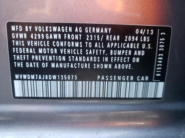 Photo 11 VIN: WVWDM7AJ8DW135073 - VOLKSWAGEN GOLF 