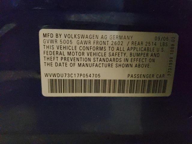 Photo 11 VIN: WVWDU73C17P054705 - VOLKSWAGEN PASSAT 