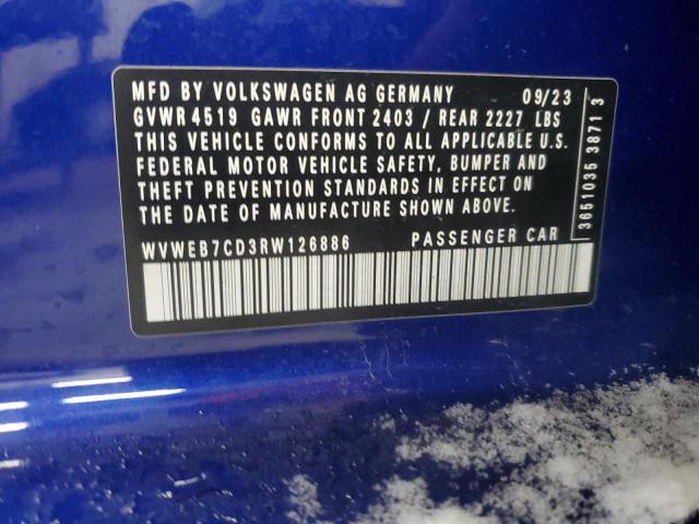 Photo 11 VIN: WVWEB7CD3RW126886 - VOLKSWAGEN GOLF R 