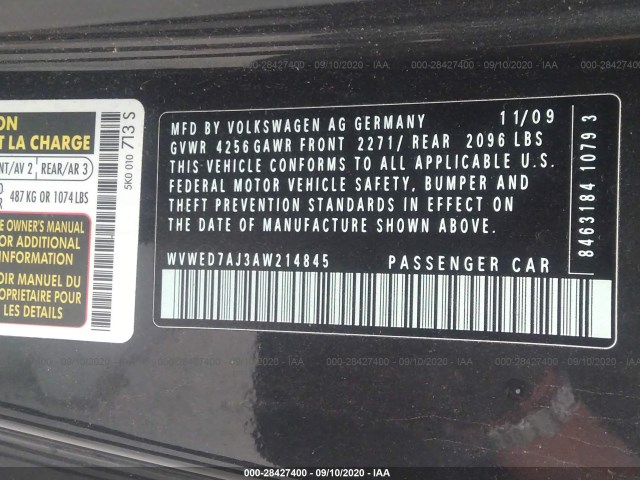 Photo 8 VIN: WVWED7AJ3AW214845 - VOLKSWAGEN GTI 