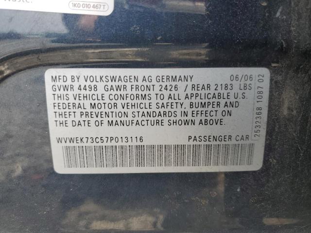 Photo 11 VIN: WVWEK73C57P013116 - VOLKSWAGEN PASSAT 