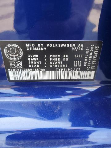 Photo 11 VIN: WVWFB7CD0RW185799 - VOLKSWAGEN GOLF 