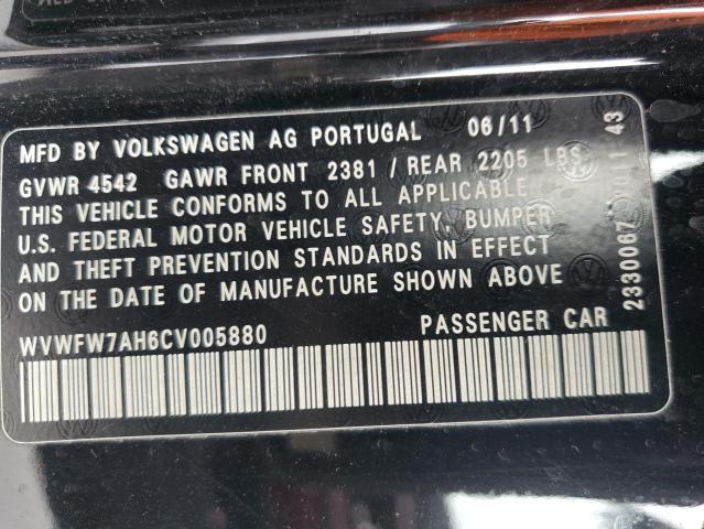 Photo 11 VIN: WVWFW7AH6CV005880 - VOLKSWAGEN EOS LUX 