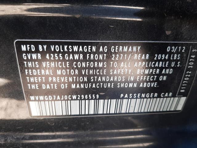 Photo 11 VIN: WVWGD7AJ0CW296559 - VOLKSWAGEN GTI 