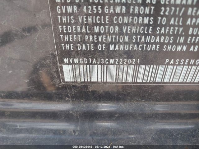 Photo 8 VIN: WVWGD7AJ3CW222021 - VOLKSWAGEN GTI 