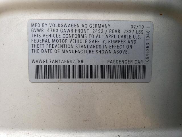 Photo 11 VIN: WVWGU7AN1AE542699 - VOLKSWAGEN CC VR6 4MO 