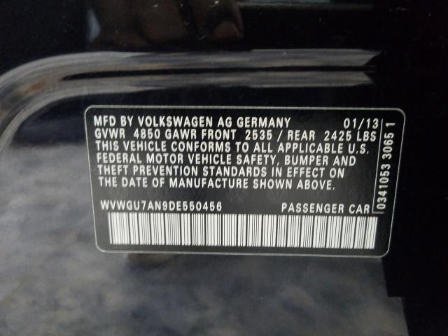 Photo 9 VIN: WVWGU7AN9DE550456 - VOLKSWAGEN PASSAT 