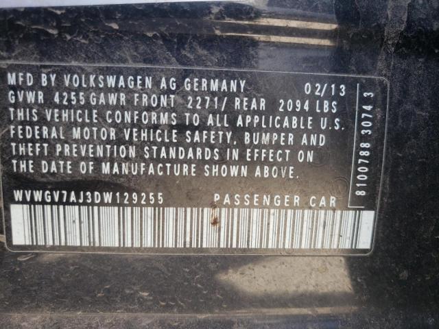 Photo 9 VIN: WVWGV7AJ3DW129255 - VOLKSWAGEN GTI 