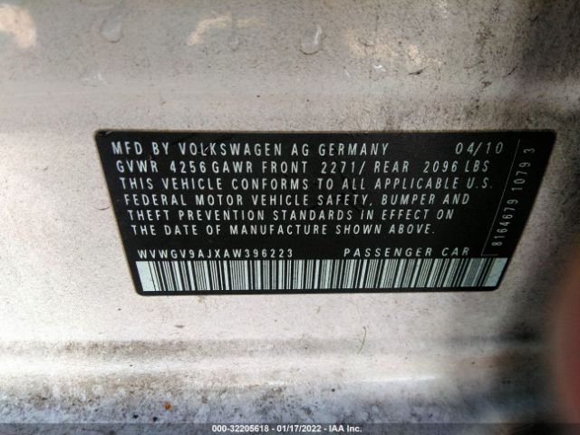 Photo 8 VIN: WVWGV9AJXAW396223 - VOLKSWAGEN GTI 