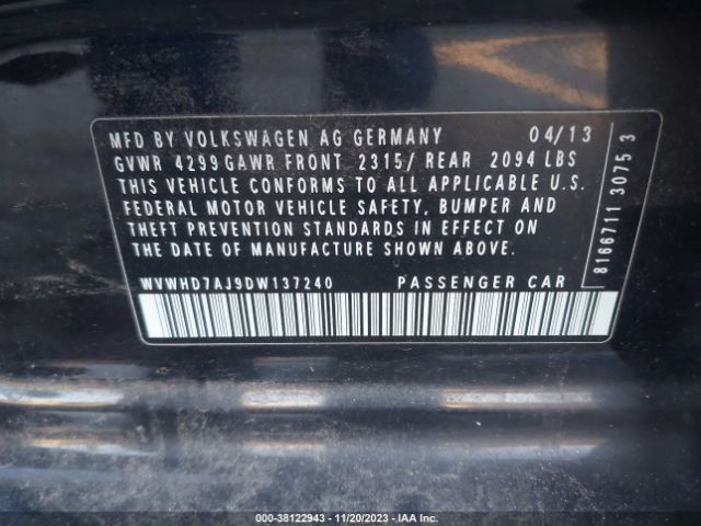 Photo 8 VIN: WVWHD7AJ9DW137240 - VOLKSWAGEN GTI 