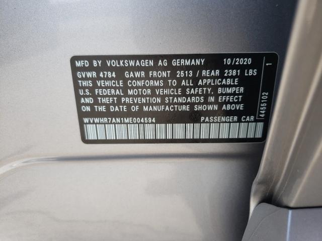 Photo 9 VIN: WVWHR7AN1ME004594 - VOLKSWAGEN ARTEON SEL 