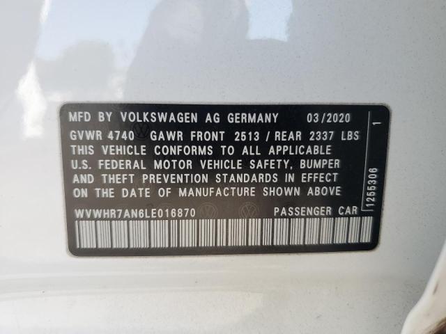 Photo 11 VIN: WVWHR7AN6LE016870 - VOLKSWAGEN ARTEON SEL 