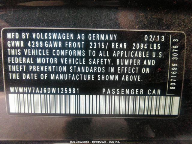 Photo 8 VIN: WVWHV7AJ6DW125981 - VOLKSWAGEN GTI 