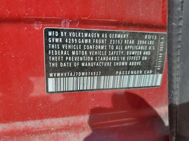 Photo 11 VIN: WVWHV7AJ7DW074927 - VOLKSWAGEN GTI 