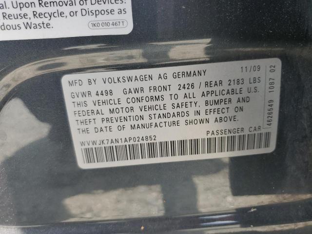 Photo 11 VIN: WVWJK7AN1AP024852 - VOLKSWAGEN PASSAT 