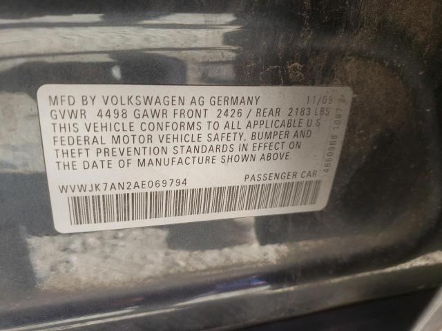 Photo 9 VIN: WVWJK7AN2AE069794 - VOLKSWAGEN PASSAT 