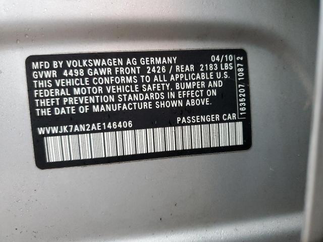 Photo 11 VIN: WVWJK7AN2AE146406 - VOLKSWAGEN PASSAT 