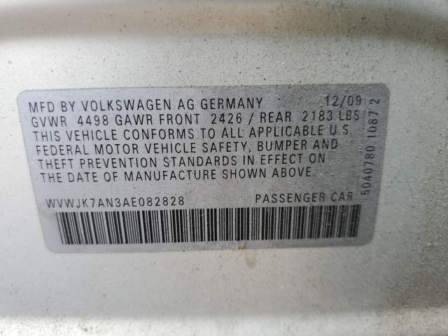 Photo 9 VIN: WVWJK7AN3AE082828 - VOLKSWAGEN PASSAT 