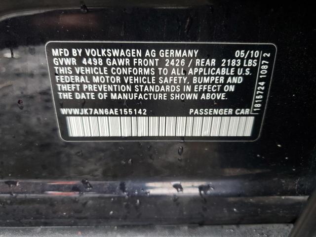 Photo 11 VIN: WVWJK7AN6AE155142 - VOLKSWAGEN PASSAT 