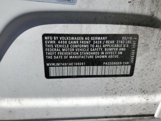 Photo 11 VIN: WVWJM7AN1AE166091 - VOLKSWAGEN PASSAT 