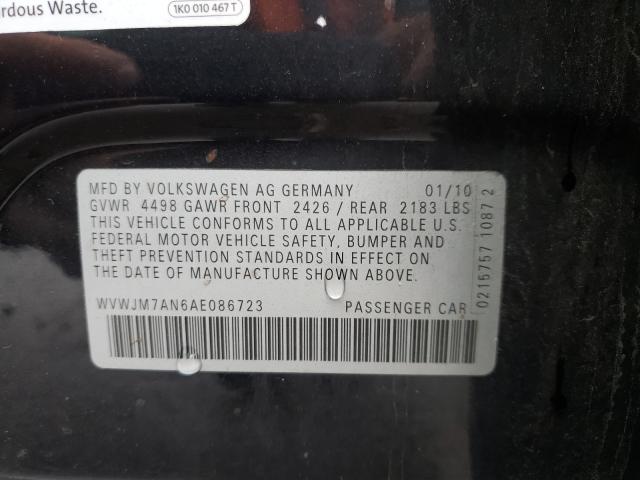 Photo 9 VIN: WVWJM7AN6AE086723 - VOLKSWAGEN PASSAT KOM 