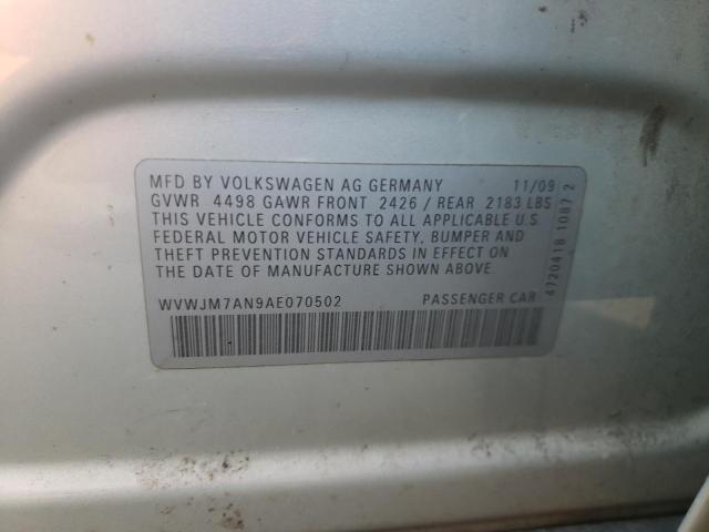 Photo 12 VIN: WVWJM7AN9AE070502 - VOLKSWAGEN PASSAT 