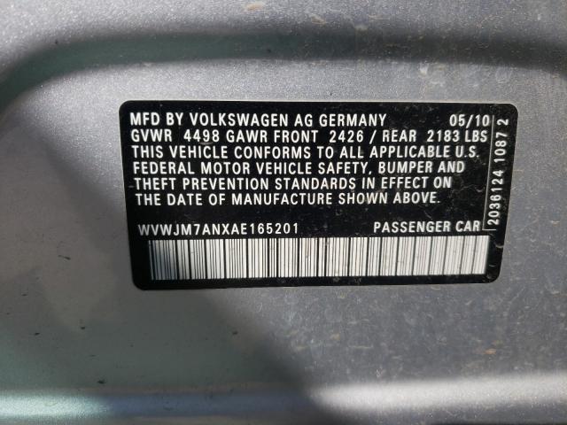 Photo 9 VIN: WVWJM7ANXAE165201 - VOLKSWAGEN PASSAT 