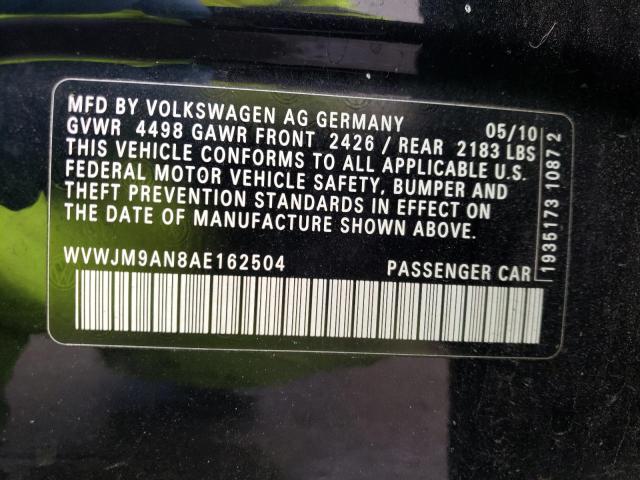 Photo 11 VIN: WVWJM9AN8AE162504 - VOLKSWAGEN PASSAT 