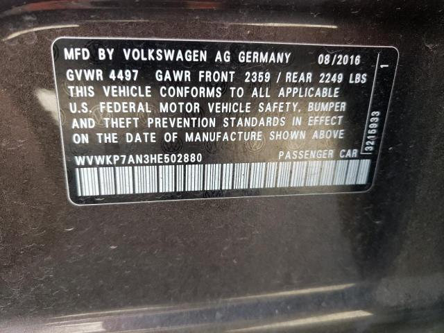 Photo 11 VIN: WVWKP7AN3HE502880 - VOLKSWAGEN CC 