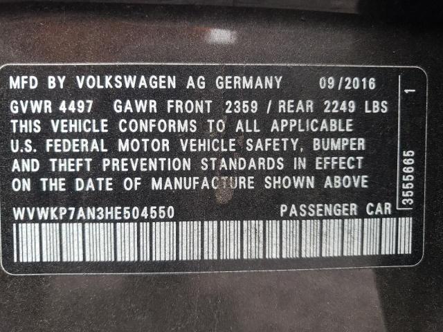 Photo 11 VIN: WVWKP7AN3HE504550 - VOLKSWAGEN CC SPORT 