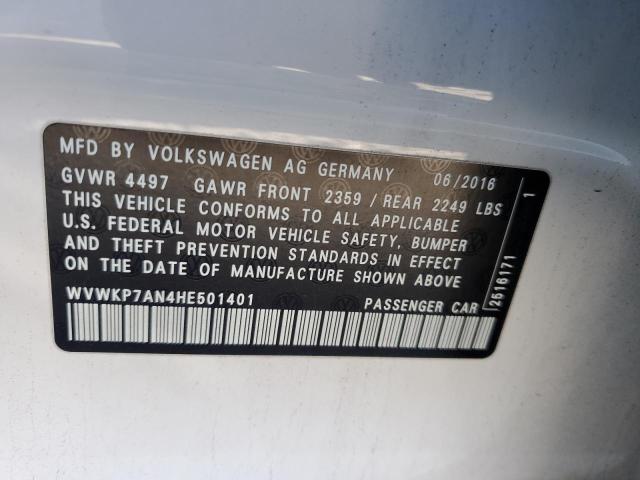 Photo 11 VIN: WVWKP7AN4HE501401 - VOLKSWAGEN PASSAT 